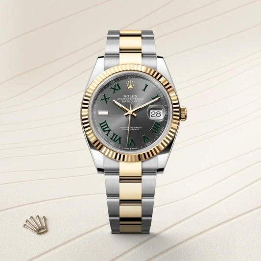 Rolex デイトジャスト 41 オイスター、41 mm、オイスタースチール&イエローゴールド