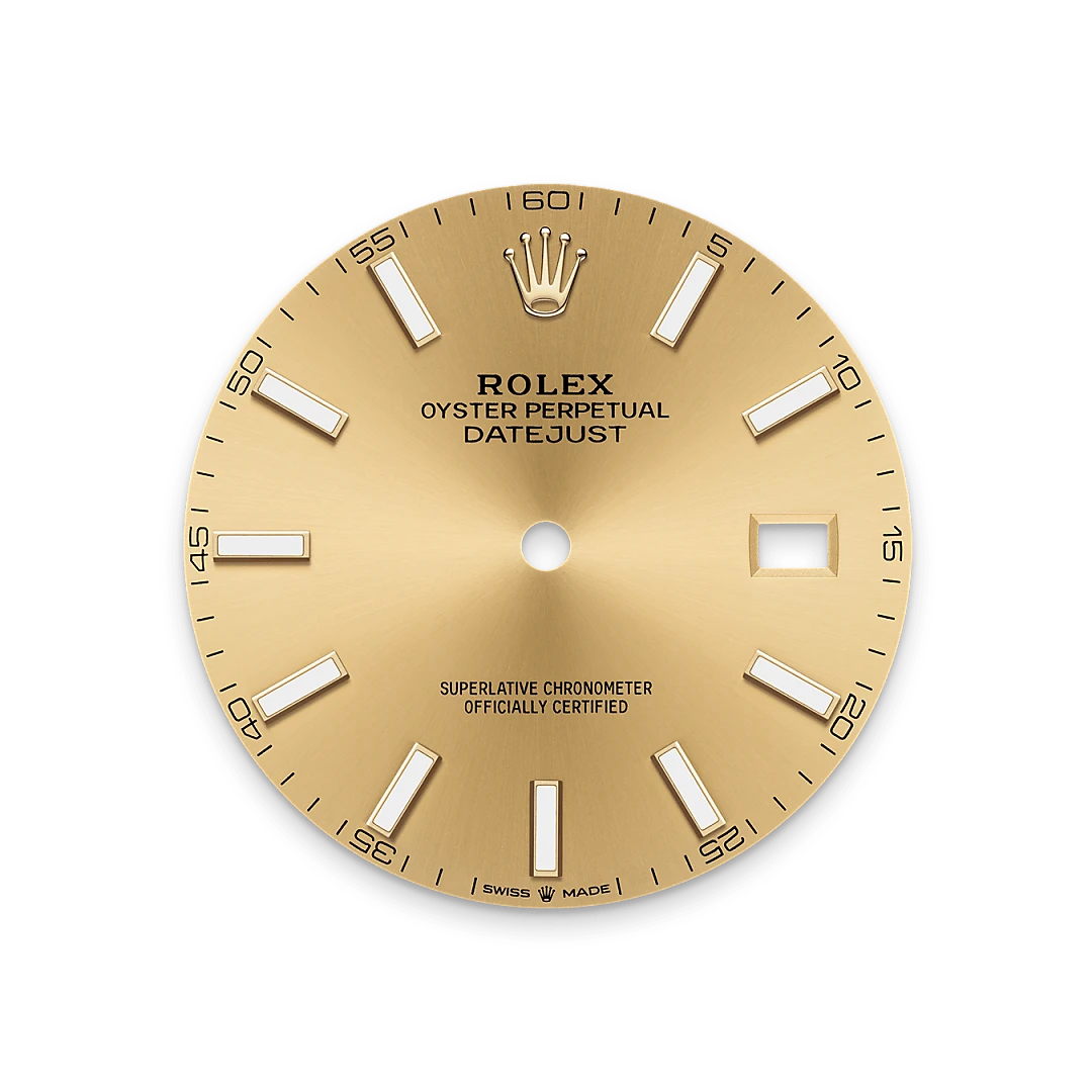 Rolex デイトジャスト 41 オイスター、41 mm、オイスタースチール&イエローゴールド