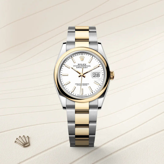 Rolex デイトジャスト 36 オイスター、36 mm、オイスタースチール&イエローゴールド
