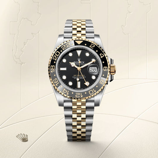Rolex GMTマスター Ⅱ オイスター、40 mm、オイスタースチール&イエローゴールド
