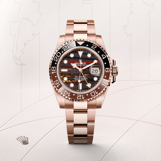 Rolex GMTマスター Ⅱオイスター、40 mm、エバーローズゴールド