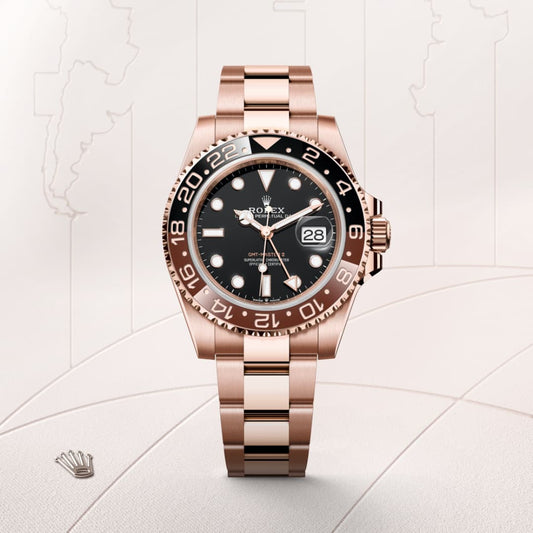 RolexGMTマスター Ⅱ オイスター、40 mm、エバーローズゴールド