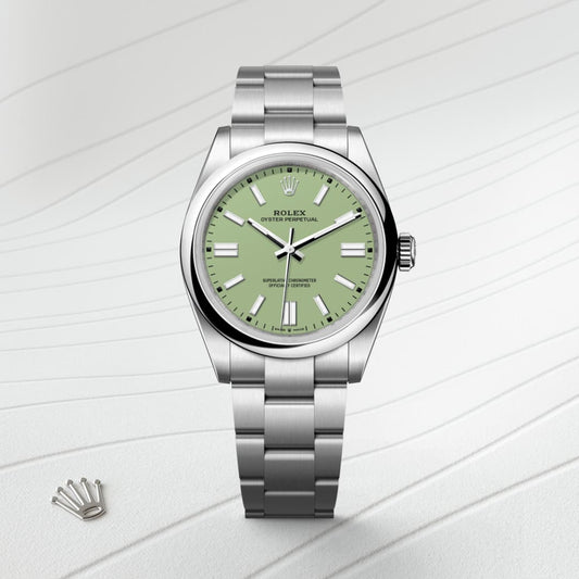 Rolex オイスター パーペチュアル 41 オイスター、41 mm、オイスタースチール