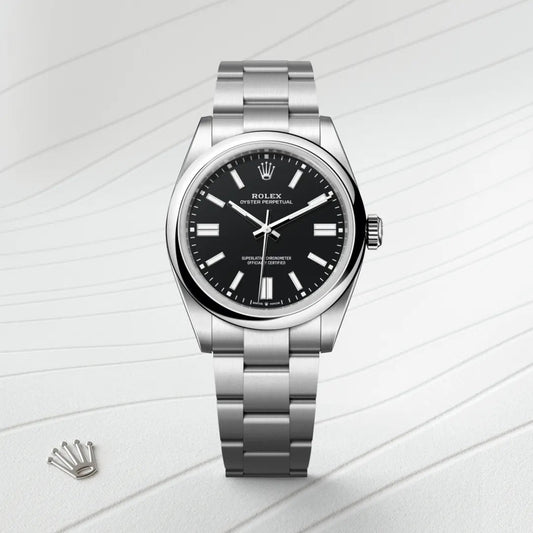 Rolex オイスター パーペチュアル 41 オイスター、41 mm、オイスタースチール
