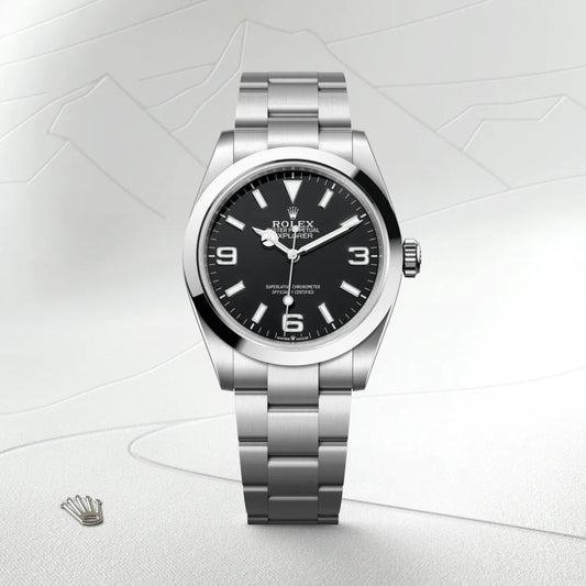 Rolex エクスプローラー 36 オイスター、36 mm、オイスタースチール