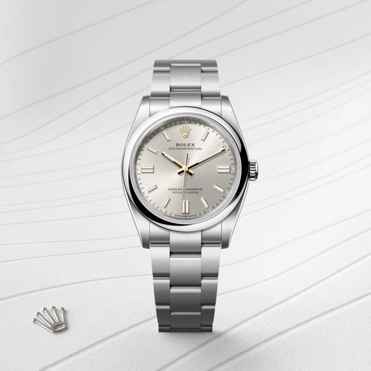 Rolex オイスター パーペチュアル 36 オイスター、36 mm、オイスタースチール