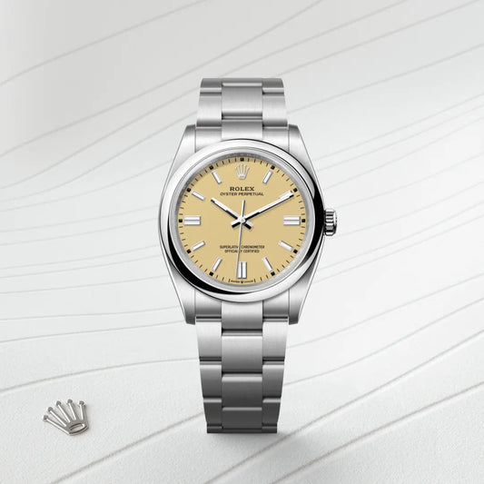 Rolex オイスター パーペチュアル 36 オイスター、36 mm、オイスタースチール