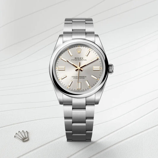 Rolex オイスター パーペチュアル 41 オイスター、41 mm、オイスタースチール