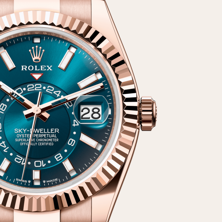ロレックス スカイドゥエラー オイスター、42 mm、エバーローズゴールド リファレンス m336935-0001