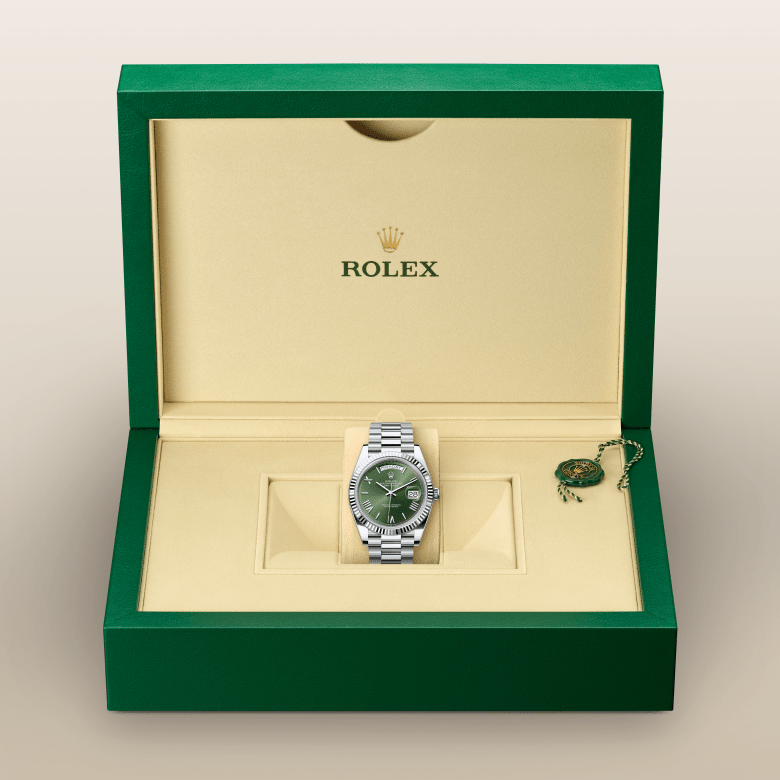 デイデイト 40 | オイスター、40 mm、プラチナ  リファレンス 228236-0008