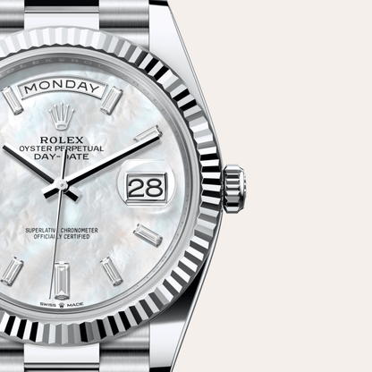デイデイト 40 | オイスター、40 mm、プラチナ  リファレンス 228236-0026