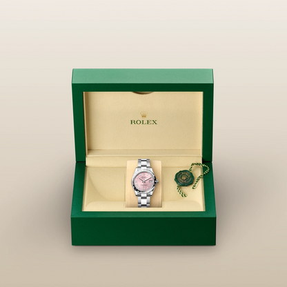 Rolex デイトジャスト 31  オイスター、31 mm、オイスタースチール＆ホワイトゴールド、ダイヤモンド