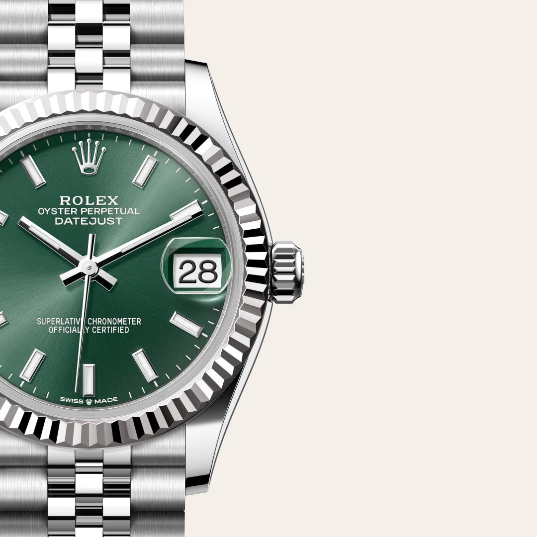 Rolex デイトジャスト 31  オイスター、31 mm、オイスタースチール＆ホワイトゴールド