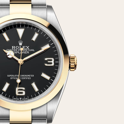 Rolex エクスプローラー 36  オイスター、36 mm、オイスタースチール＆イエローゴールド  リファレンス 124273  ¥ 1,943,700