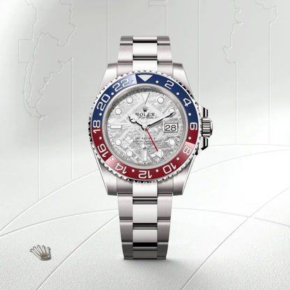 Rolex GMTマスター Ⅱオイスター、40 mm、ホワイトゴールド
