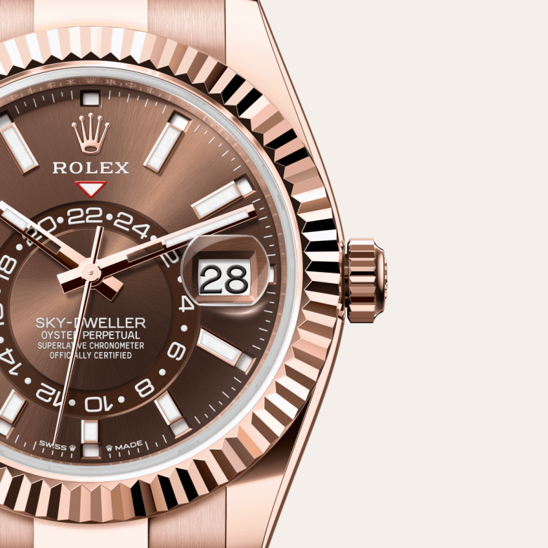 ロレックス スカイドゥエラー  オイスター、42 mm、エバーローズゴールド  リファレンス m336935-0002