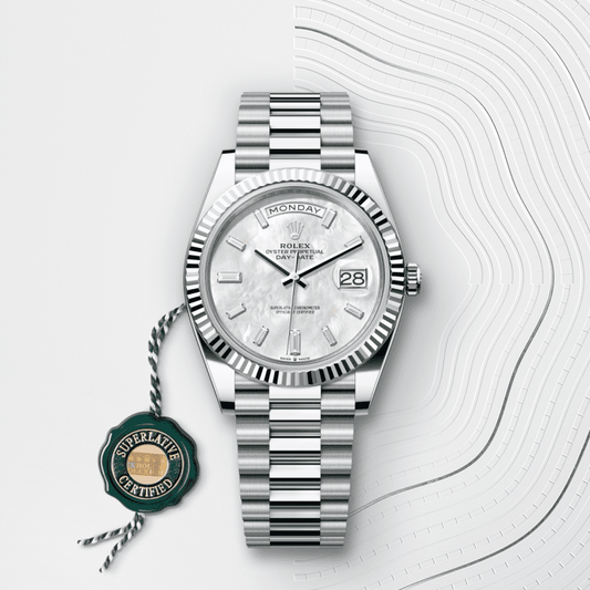 デイデイト 40 | オイスター、40 mm、プラチナ  リファレンス 228236-0026