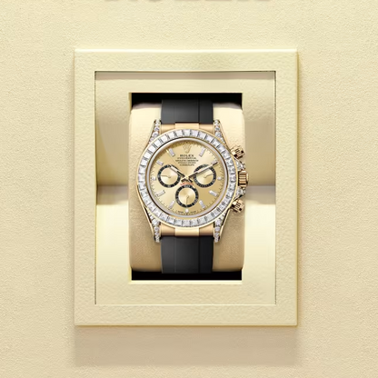 コスモグラフ デイトナ|オイスター、40 mm、イエローゴールド、ダイヤモンド  リファレンス 126538TBR-0004