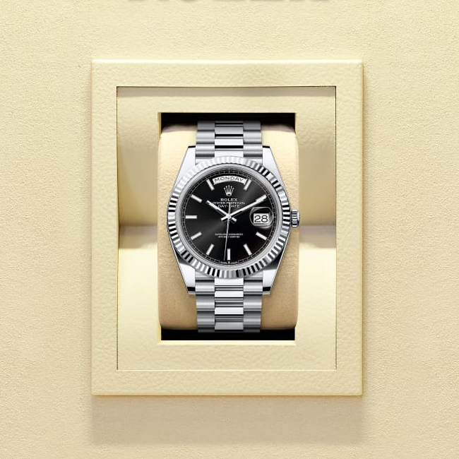 デイデイト 40 | オイスター、40 mm、プラチナ  リファレンス 228236-0003